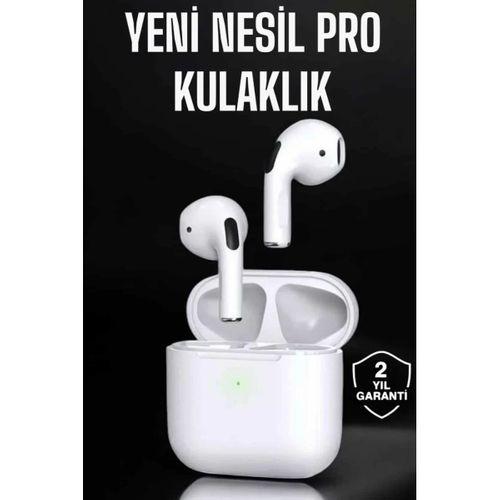 Beyaz Yeni Nesil Pro Bluetooth Kulaklık Yüksek Ses Kaliteli Anc Özelliği