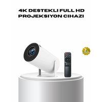4k Destekli Full Hd Projeksiyon Cihazı – 130 İnç Geniş Ekran, Wifi Ve Hdmı Bağlantılı