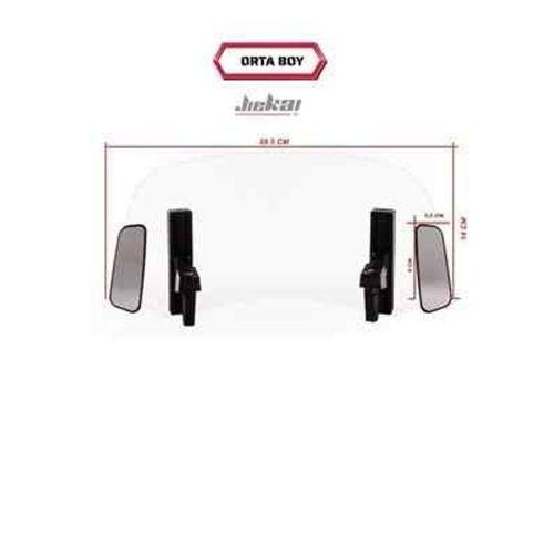 SEVGENT Dikiz Aynalı Çift Bağlantılı Asansörlü Deflektör 29X14