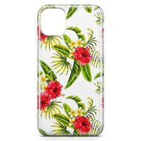 Apple iPhone 11 Pro Max Kılıf Bodrum Çiçekleri Arka Kapak Koruma Desenli Full Koruyucu
