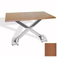 Dockers İks Masa Kromnikel (80x120 - Werzalit, Allzalit yada Wermodin Tabla) - Koyu Ahşap