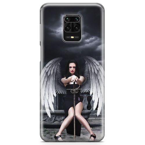 Xiaomi Redmi Note 9s Kılıf Melek Halloween Arka Kapak Koruma Desenli Full Koruyucu