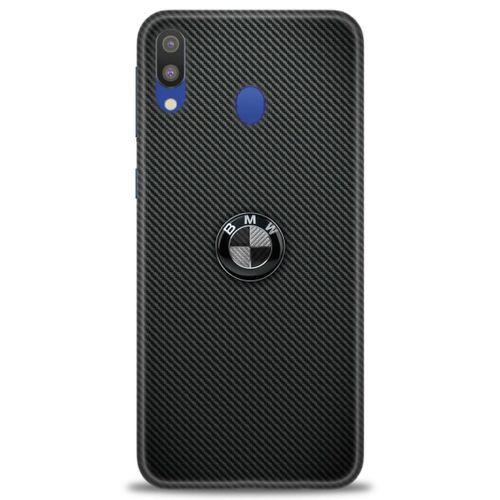 Samsung Galaxy A10S Kılıf HD Baskılı Kılıf - Bmw Siyah + Tam Ekran Koruyucu