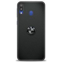 Samsung Galaxy A10S Kılıf HD Baskılı Kılıf - Bmw Siyah + Tam Ekran Koruyucu