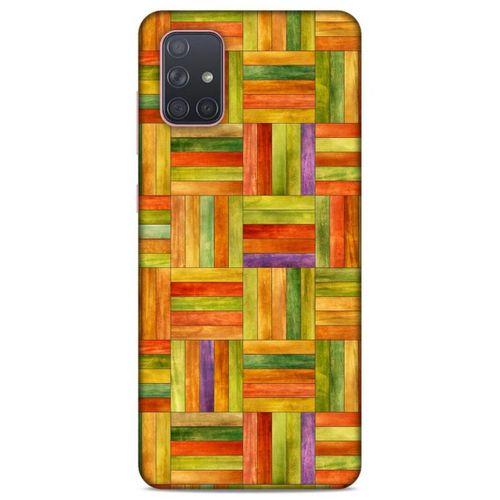 Lopard Samsung Galaxy A71 Uyumlu Kılıf Wood'X (50) Shockproof Kılıf Desenli