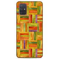Lopard Samsung Galaxy A71 Uyumlu Kılıf Wood'X (50) Shockproof Kılıf Desenli