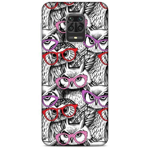 Baykuşlar (1) Desenli Silikon Kapak Telefon Kabı Xiaomi Redmi Note 9S Kılıf