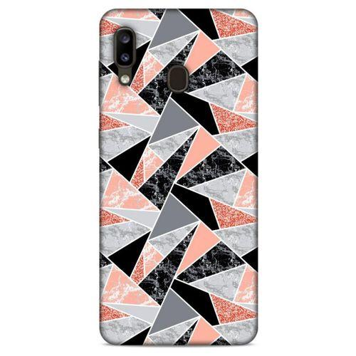 Mermer Desenli (32) Tema Soft Silikon Kılıf Bakır rengi Samsung Galaxy A20 Kılıf