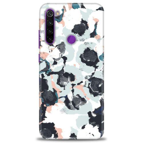 Xiaomi Redmi Note 8 Kılıf HD Baskılı Kılıf - Sanatsal Siyah + Tam Ekran Koruyucu