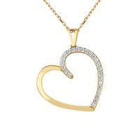 14 Ayar Altın Kalp Kolye HSM10022