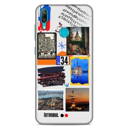 Lopard Huawei Y7 Prime 2019 Uyumlu Kılıf Şehirli ※ (34) İstanbul Slim Armor Kılıf