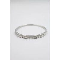 Taşlı Vip Bilezik - Gümüş