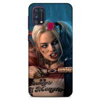 Samsung Galaxy M31 Uyumlu Kılıf Harley Quinn (13) Silikon Kap Mavi
