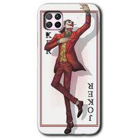 MRCİLETİSİM Huawei P40 Lite Kılıf HD Desen Baskılı Arka Kapak + Temperli Cam - Joker İskambil