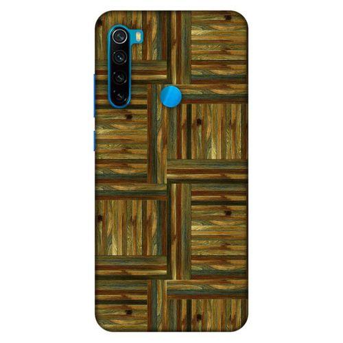 Lopard Xiaomi Redmi Note 8 Uyumlu Kılıf Wood'X (47) Crystal Flex Kılıf Baskılı