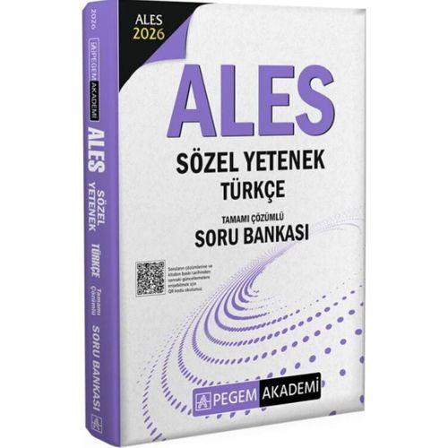 2026 ALES Sözel Yetenek Türkçe Tamamı Çözümlü Soru Bankası Pegem Yayınları