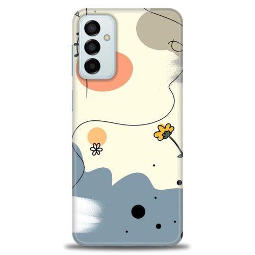 Samsung Galaxy M23 Kılıf HD Baskılı Kılıf - Papatya + Tam Ekran Koruyucu
