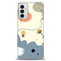 Samsung Galaxy M23 Kılıf HD Baskılı Kılıf - Papatya + Tam Ekran Koruyucu