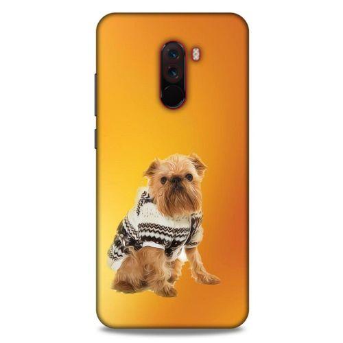 Xiaomi Pocophone F1 Kılıf Köpek Kıyafetleri (28) Arka Kapak Brüksel Griffonu Hırka