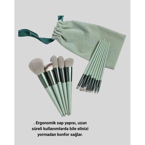 13 Parça Makyaj Fırça Seti – Ergonomik, Dökülme Yapmayan, Taşınabilir