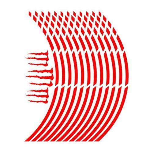 SEVGENT Florasan Kırmızı Kesik 1 Set Jant Şeridi