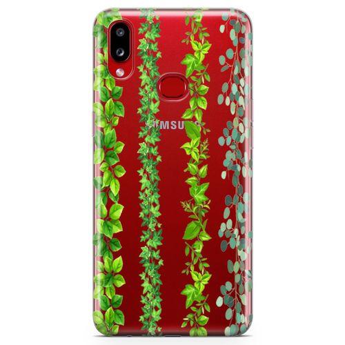 Samsung Galaxy A10s Kılıf Asma Yaprak Arka Kapak Koruma Desenli Full Koruyucu