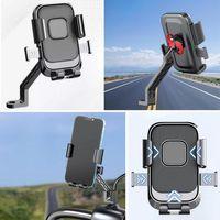 Motor,motosiklet,bisiklet ,scooter İçin 360 Derece Dönebilen Dikiz Aynası Versiyonu Telefon Tutucu Aparat
