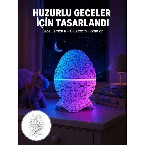 Bluetooth Hoparlör Özellikli 7 Renkli Gece Aydınlatması Yeni Nesil
