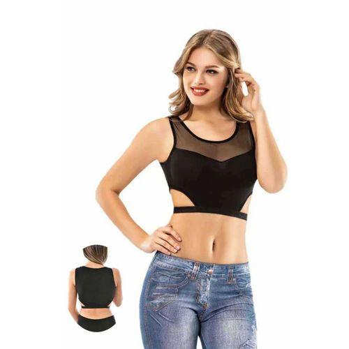 Kota 6 Adet Dantelli Çapraz İpli Tül Model Büstiyer