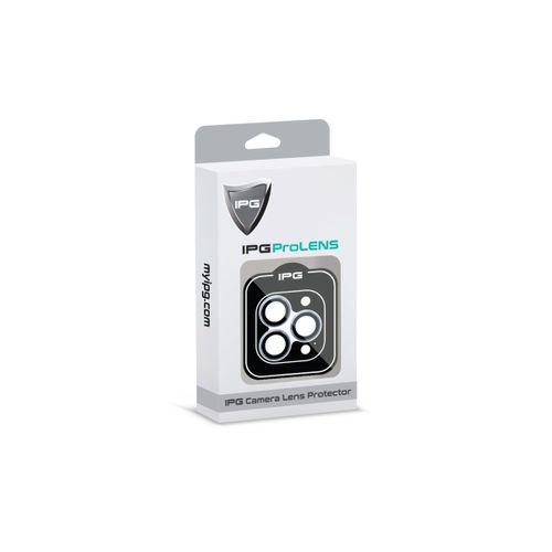 iPhone 14 Pro / Pro Max için IPG ProLENS Kamera Lens Koruyucu Alüminyum CD Çerçeveli, Kırılmaz Cam