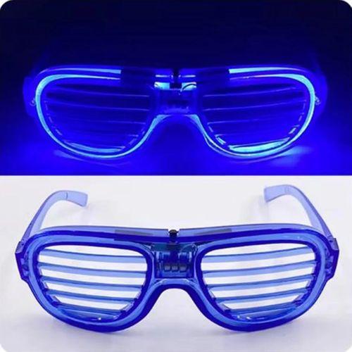 Mavi Led Işıklı Parti Gözlüğü - Neon 3 Modlu