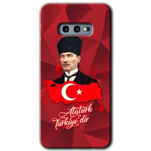 Galaxy S10e Kılıf HD Desen Baskılı Arka Kapak - Atatürkiye