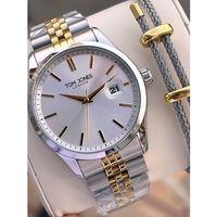 Tom Jones Bileklik Hediyeli Çelik Kordon 3 Atm Suya Dayanıklı 2 Yıl Garantili Erkek Kol Saati 10088.5