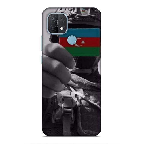 Oppo A15 Uyumlu Kılıf Azarbaijan (40) Fit Silikon Kılıf Asker