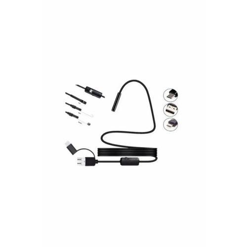 Endoskop Yılan Video Kamera Led’li 10 Metre 7 Mm Sert Kablo