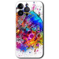 iPhone 14 Pro HD Baskılı Kılıf + 9D Tam Ekran Koruyucu - 4K Clock