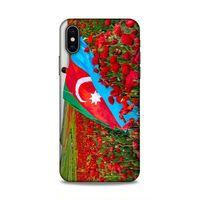 Apple iPhone XS Uyumlu Kılıf Azarbaijan (8) Baskılı Kılıf Azərbaycan Lale