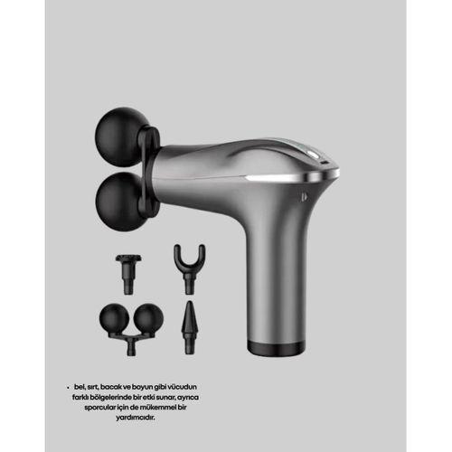 Çok Fonksiyonlu 4 Başlıklı Şarjlı Masaj Aleti Kas Ağrısı Rahatlatıcı