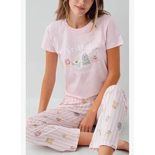 Rolypoly Rp3810-s Kadın Kısa Kol Pijama Takımı