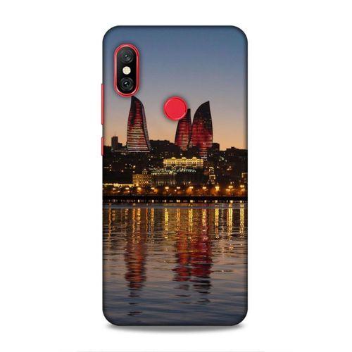 Xiaomi Redmi Note 6 Pro Uyumlu Kılıf Azarbaijan (28) Arka Kapak Alov Kuleleri