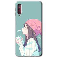 Potkal Hediye Fabrikası Samsung Galaxy A7 2018 Kılıf HD Desen Baskılı Arka Kapak - Happy Girl