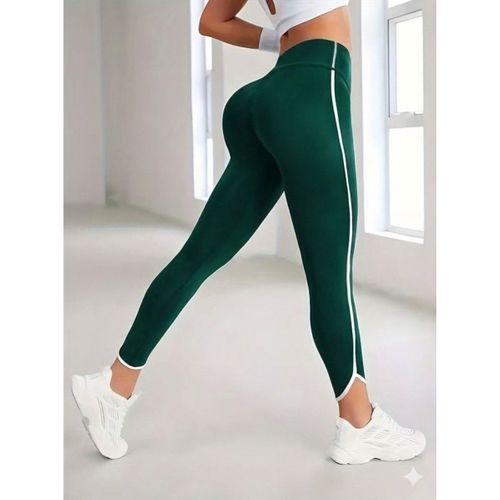 Kadın Yüksek Bel Yan şerit Detaylı Dalgıç Tayt