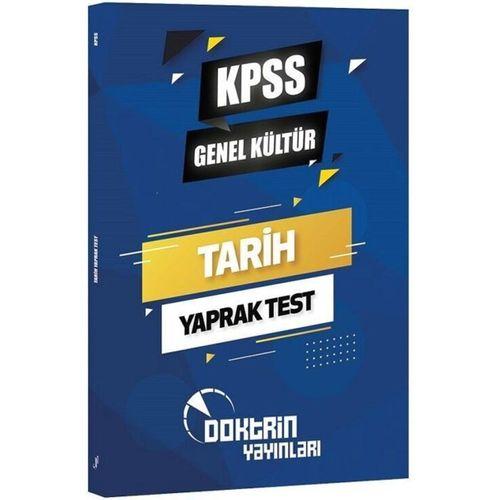 KPSS Genel Kültür Tarih Yaprak Test Doktrin Yayınları