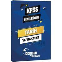 KPSS Genel Kültür Tarih Yaprak Test Doktrin Yayınları