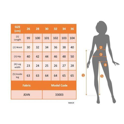 Kadın Yüksek Bel Düğmeli Yırtık Kot Pantolon