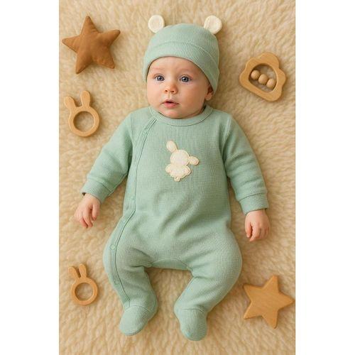 Waffle Tavşanlı Erkek Tulum %100 Pamuk