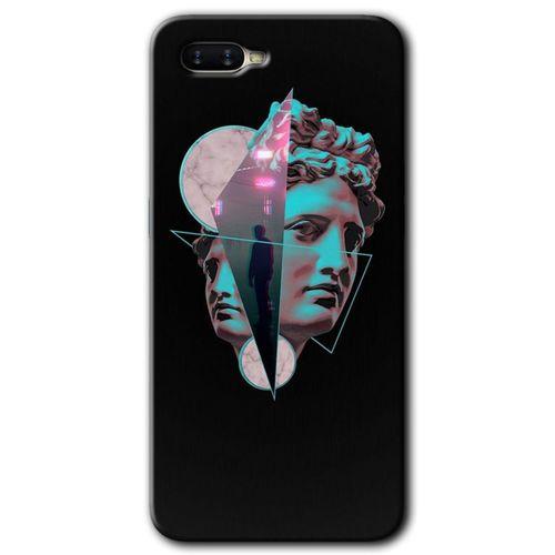 Oppo Rx 17 Neo Kılıf HD Desen Baskılı Arka Kapak - Heykel + Kırılmaz Cam