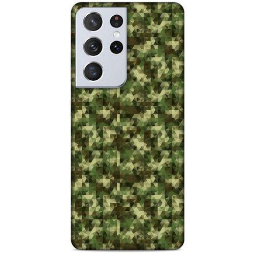 Lopard Samsung Galaxy S21 Ultra Uyumlu Kılıf Kamuflaj (43) Thin Fit Kılıf