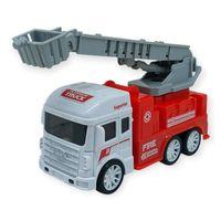 İş Makinaları Serisi - Sürtmeli İtfaiye Aracı 12 cm  - Merdiven