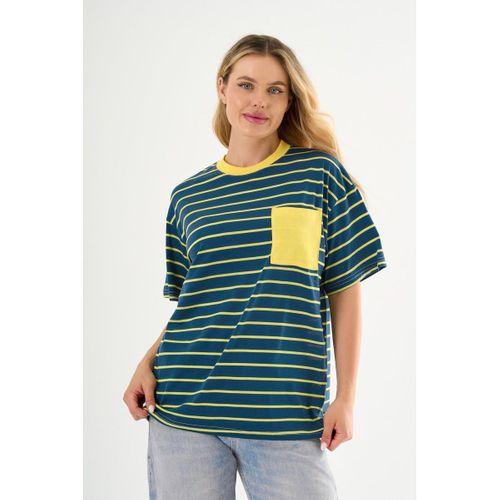 ALEXANDERGARDI Cep Detaylı Çizgili T-shirt